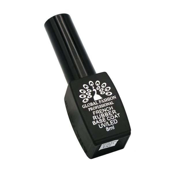 Каучукова база для гель лаку френч, Rubber Base Coat French, 8 мл, Global Fashion 07 2187 фото