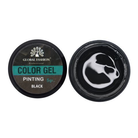 Color gel Global 5 мл *10 баночок, чорний 5944 фото