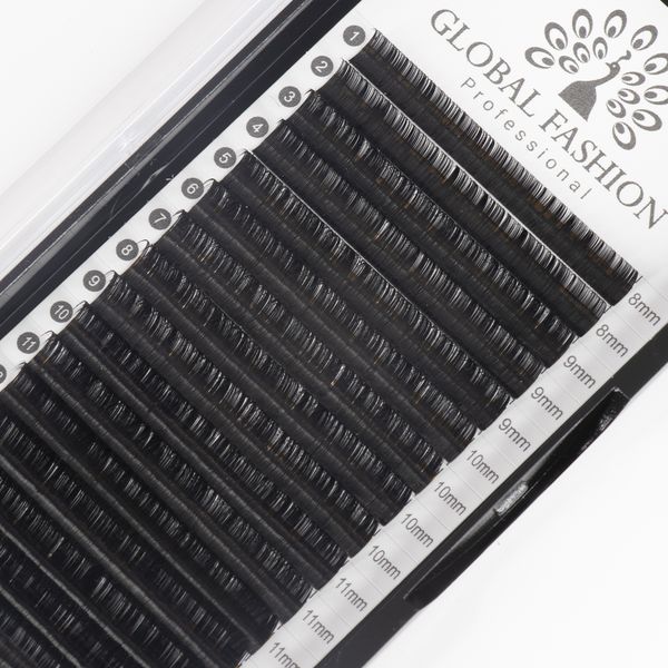 Набір стрічкових вій Global Fashion Premium Lashes мікс (8-13 мм) D 0.10 13053 фото