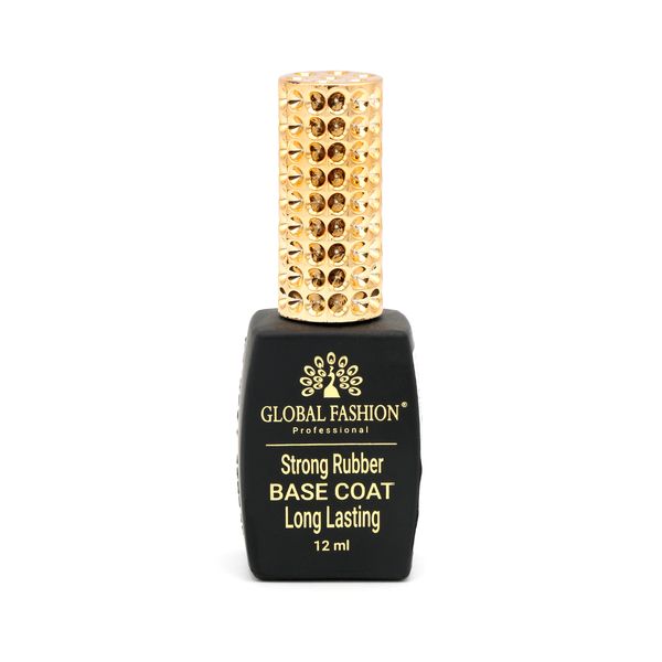 Каучукова База для гель лаку Global Fashion, Strong Long Lasting Base Coat 12 мл 2071 фото