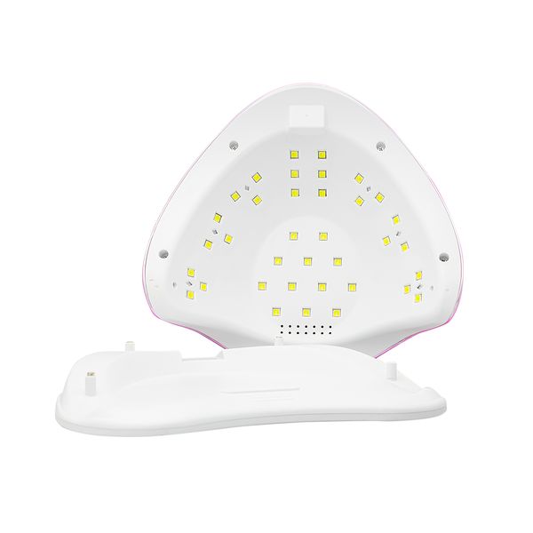 Лампа для нігтів LED/UV 72W, pink, Global Fashion L-1100 L-1100 pink фото