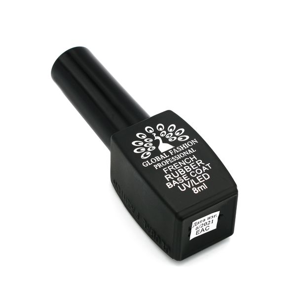 Каучуковая база для гель лака френч, Rubber Base Coat French, 8 мл., Global Fashion 10 8080 фото