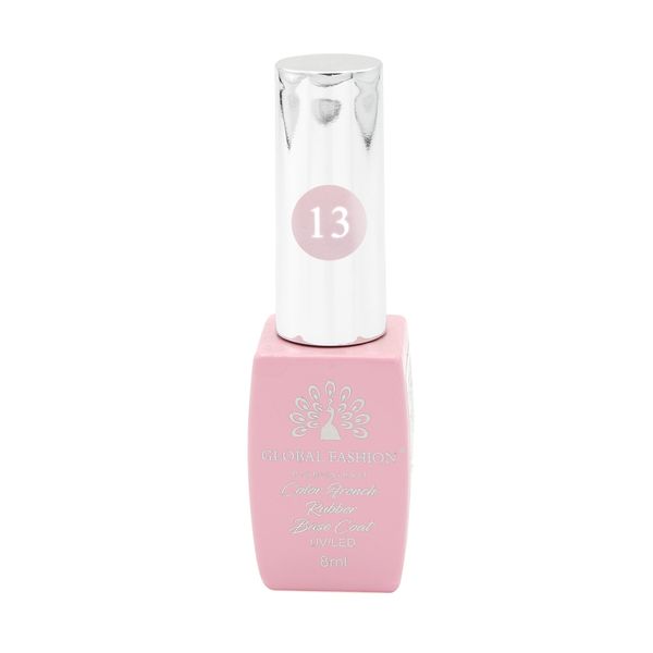 Кольорова френч база для гель лаку Global Fashion, Color French Base Coat 8 мл, 13 13318 фото