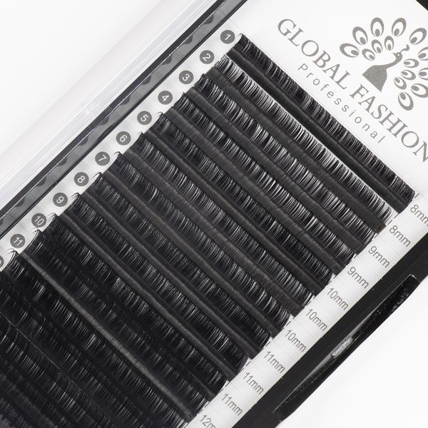 Набір стрічкових вій Global Fashion Premium Lashes мікс (8-15 мм) D 0.07 13055 фото