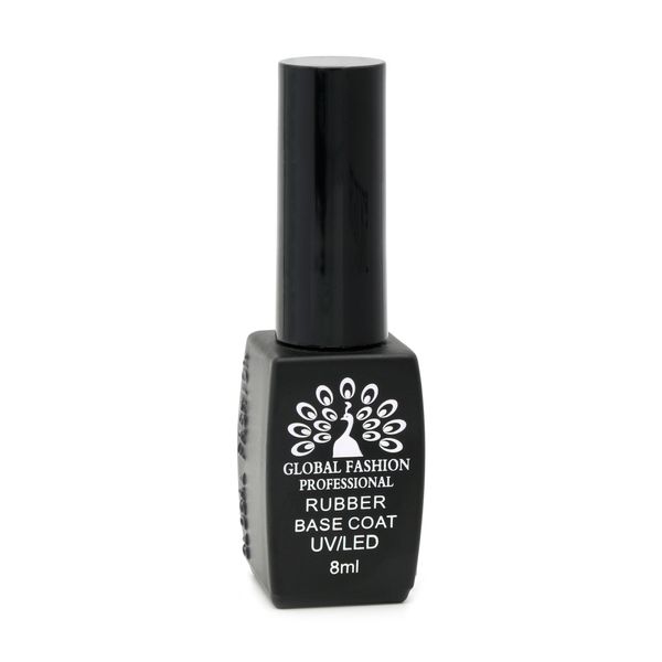 Каучукова база для гель лака френч, Rubber Base Coat French, 8 мл., Global Fashion 06 2153 фото