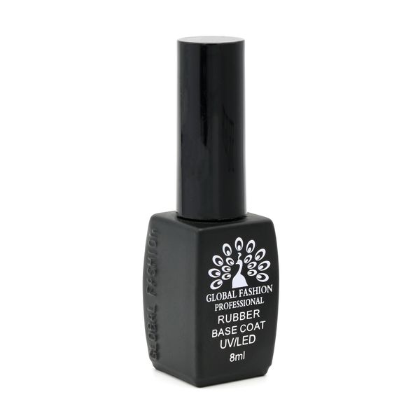 Каучукова база для гель лака френч, Rubber Base Coat French, 8 мл., Global Fashion 06 2153 фото