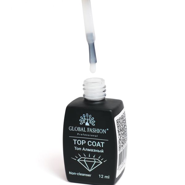 Молочный топ без липкого слоя (топ/финиш) Global Fashion Milk Top Coat, 12 мл 14275 фото