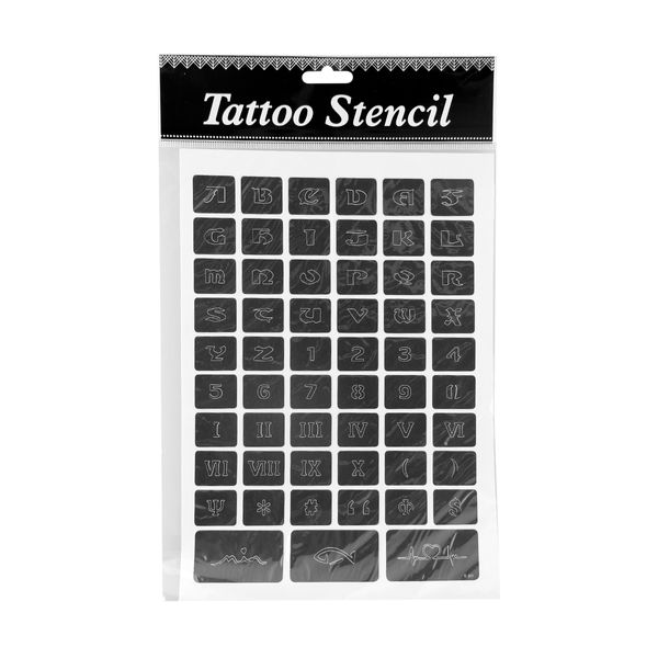 Трафарет для тату для тіла Tattoo Stencil 03 13868 фото