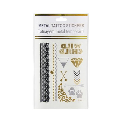 Тату наклейка для тіла Metal Tattoo Stickers YS-03 13812 фото