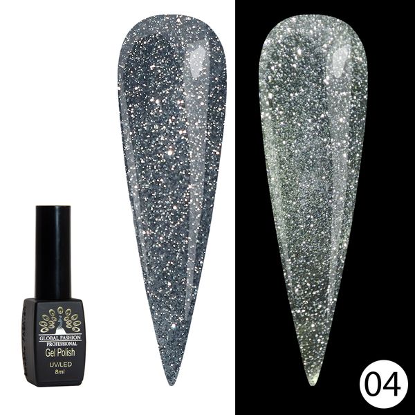 Гель лак Disco Gel Shine Spectrum, Global Fashion, світловідбивний, 8 мл 04 12042 фото