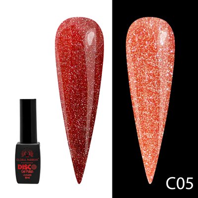 Гель лак Disco Gel Polish, Global Fashion, світловідбивний, 8 мл C05 12239 фото