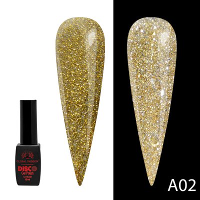 Гель лак Disco Gel Polish, Global Fashion, світловідбивний, 8 мл A02 12212 фото