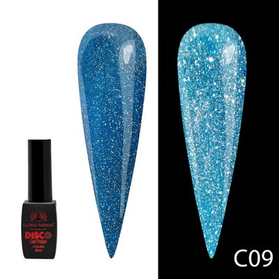 Гель лак Disco Gel Polish, Global Fashion, світловідбивний, 8 мл C09 12243 фото