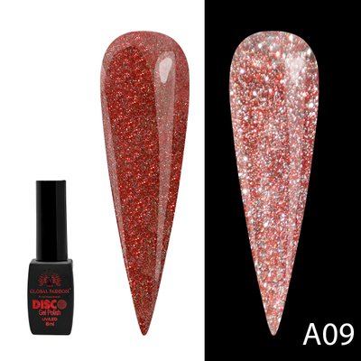 Гель лак Disco Gel Polish, Global Fashion, светоотражающий, 8 мл A09 12219 фото