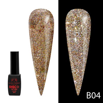 Гель лак Disco Gel Polish, Global Fashion, світловідбивний, 8 мл B04 12226 фото