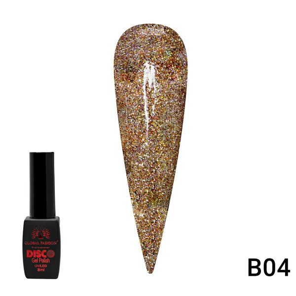 Гель лак Disco Gel Polish, Global Fashion, світловідбивний, 8 мл B04 12226 фото