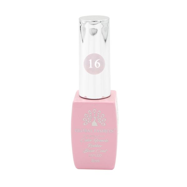 Кольорова френч база для гель лаку Global Fashion, Color French Base Coat 8 мл, 16 13321 фото